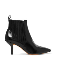 Diane von Furstenberg Mollo Leather Ankle Boots