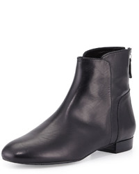 Delman Myth Leather Ankle Boot Black