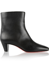 Christian Louboutin Nitapal 45 Leather Ankle Boots Black