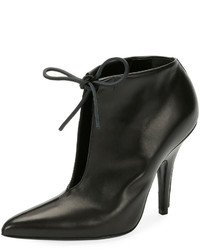 Tom Ford Open Front Self Tie Bootie Black