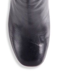 Acne Studios Ora Glass Block Heel Leather Booties