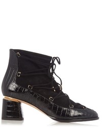 Nicholas Kirkwood Outliner Suede And Leather Ankle Boots