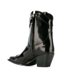 MSGM Patent Ankle Boots