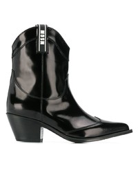 MSGM Patent Ankle Boots