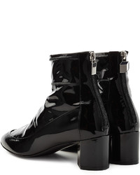 Pierre Hardy Patent Leather Ankle Boots