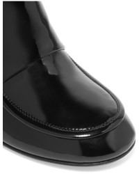 Maison Margiela Patent Leather Ankle Boots Black