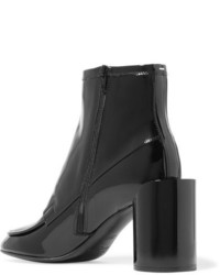 Maison Margiela Patent Leather Ankle Boots Black