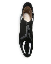 Gianvito Rossi Patent Leather Block Heel Booties