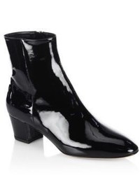 Gianvito Rossi Patent Leather Block Heel Booties