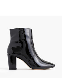 J.Crew Patent Leather Zip Ankle Boots