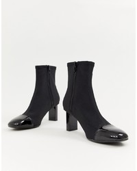 Bershka Patent Toe Slim Heel Boot
