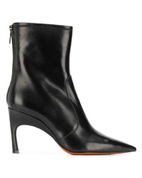 Santoni Pointed Toe Ankle Boots