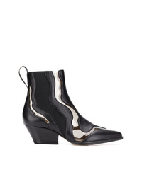 Sergio Rossi Pvc Insert Ankle Boots