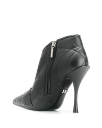 Dolce & Gabbana Quilted Buckled Leather Booties