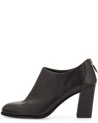 Eileen Fisher Quote Leather Ankle Bootie Black