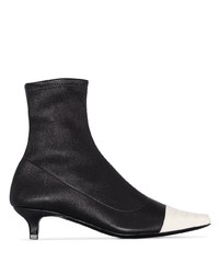 BY FA R Black Karl 30 Cap Toe Ankle Boots