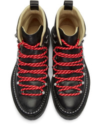 Rag & Bone Rag And Bone Black Leather Compass Lace Up Boots