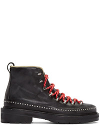 Rag & Bone Rag And Bone Black Leather Compass Lace Up Boots