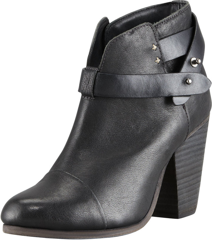 Rag and Bone Rag Bone Harrow Leather Ankle Boot Black | Where to buy ...