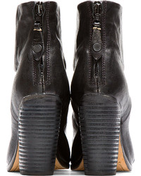 Rag and Bone Rag Bone Black Leather Classic Newbury Ankle Boots
