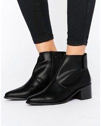 Asos Rephy Leather Ankle Boots