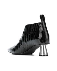 Emilio Pucci Ribbed Pointed Ankle Boots