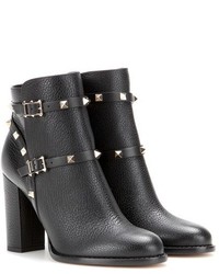 Valentino Garavani Rockstud Leather Ankle Boots