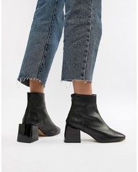 ASOS DESIGN Rome Leather Ankle Boots Leather