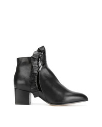 Racine Carree Ruched Ankle Boots