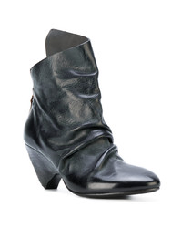 Marsèll Ruched Asymmetric Ankle Boots