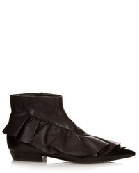 J.W.Anderson Ruffled Leather Ankle Boots