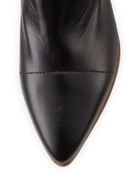 Alberto Fermani Serafina Leather Ankle Boot Nero