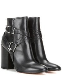 Gianvito Rossi Shetland Embellished Leather Ankle Boots