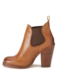 Shoemint Spence Leather High Heel Ankle Boots