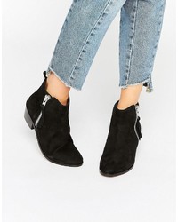 Carvela Side Zip Leather Ankle Boots