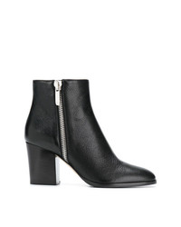 Sergio Rossi Side Zipped Ankle Boots