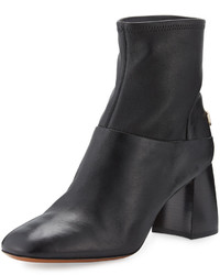 Tory Burch Sidney Leather 70mm Bootie Black