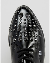 T.U.K. Stack Stud Mega Flatform Leather Shoes