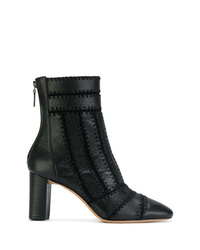 Alexandre Birman Stitch Detail Ankle Boots