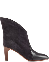 Chloé Suede And Leather Ankle Boots
