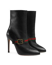 Gucci Sylvie Leather Ankle Boot
