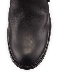 Alberto Fermani Triumvirate Leather Ankle Boot Black