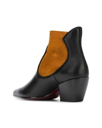 Deimille Two Tone Ankle Boots