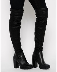 Carvela Want Over The Knee Grunge Sole Boots