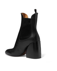 Chloé Wave Leather Ankle Boots