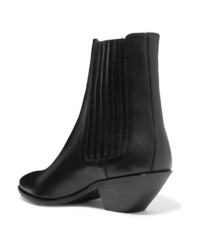 Saint Laurent West Leather Ankle Boots