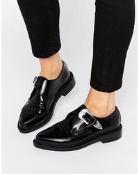 T.U.K. Western Leather Point Flat Shoes