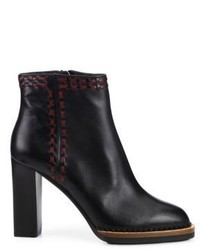 Tod's Whipstitched Leather Booties