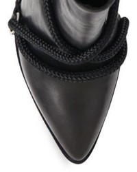 IRO Wikson Leather Lace Up Point Toe Booties