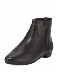 Delman Wiley Leather Ankle Boot Black
